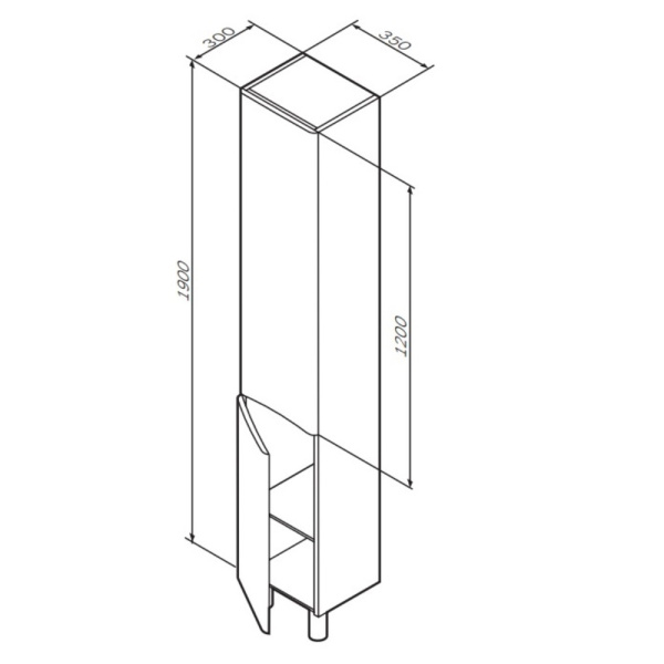 Пенал 35 Am.Pm Like M80CSL0356WG