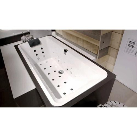 Ванна акриловая 180x80, бел/хром Villeroy&Boch Squaro Edge 12 UCC180SQE2A1V-01