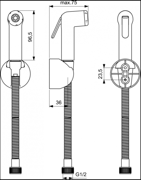Гигиенический набор со смесителем Ideal Standard B0040AA