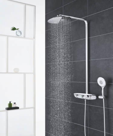 Душевая система с термостатом для настенного монтажа Grohe Rainshower System SmartControl 360 MONO 26361 000 (26361000) хром