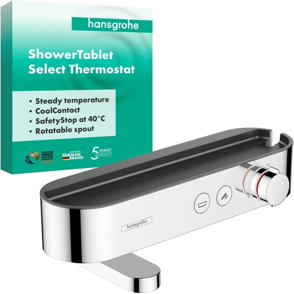 Термостат для ванны Hansgrohe ShowerTablet Select 24340000 хром