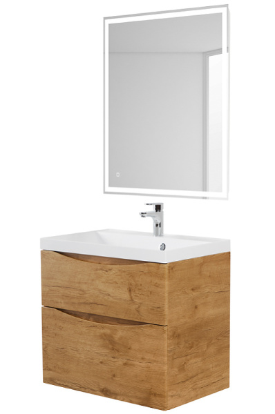 База под раковину подвесная BelBagno MARINO-CER-600-2C-SO-NL-P Nero Lucido