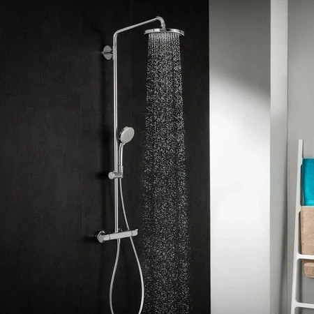 Душевая система с термостатом Hansgrohe Croma 220 Showerpipe 27185000 хром