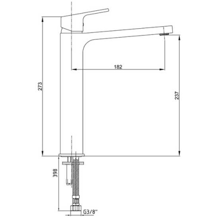 Смеситель для раковины Eca Tiera 102188002EX