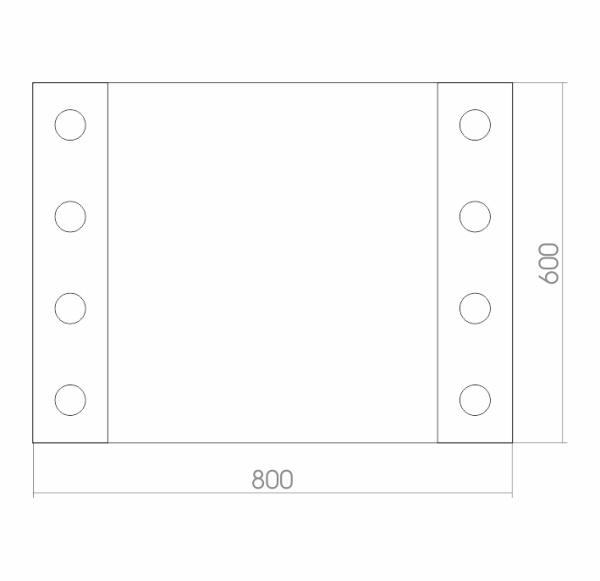 Зеркало (80х60) Silver Mirrors  Мерлин ФР-00000849