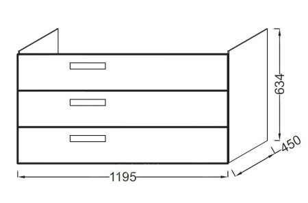 Тумба для раковины Jacob Delafon Rythmik EB1311-E10