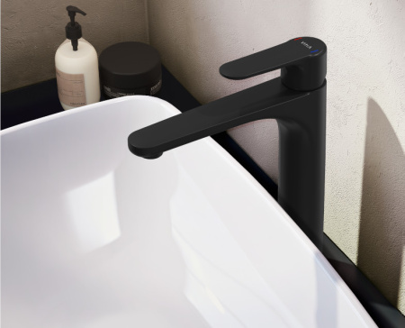 Смеситель для раковины VitrA Root Round A4270736EXP, черный матовый