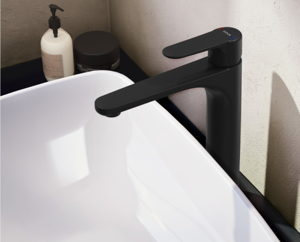 Смеситель для раковины VitrA Root Round A4270736EXP, черный матовый