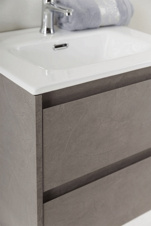 База под раковину подвесная BelBagno KRAFT 39-500/390-2C-SO-PG подвесная Pietra Grigio