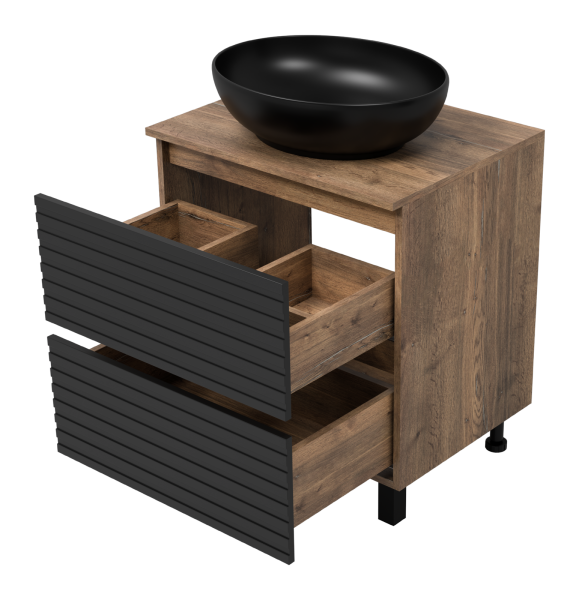 Тумба с раковиной Brevita Dakota 60 УТ000015710