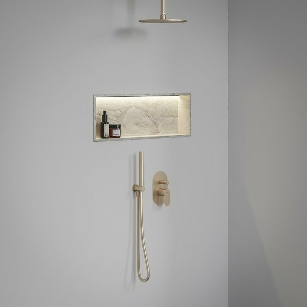 Смеситель для душа Ravak Eleganta EL 061.60RGB.O2 X070372 розовое золото