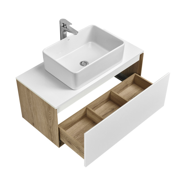 Тумба с раковиной Aquaton Либерти 90 1A2799K1LY010