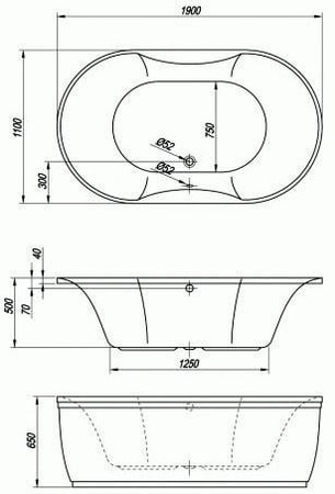 Ванна Kolpa San Gloriana 190