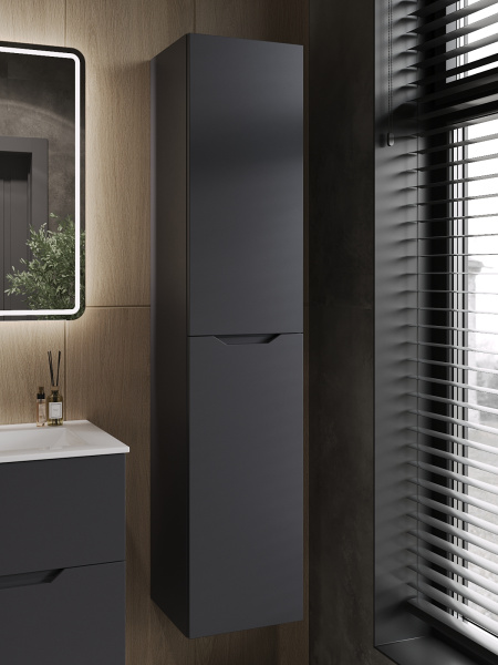 Пенал подвесной 35 правый Orange Line Li-35Pug  матовый графит