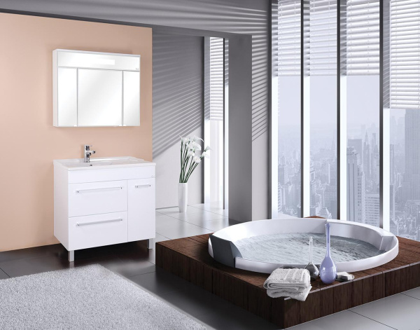 Зеркало-шкаф c подсветкой Onika Сигма 90 (90x73,6) 209014