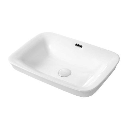 Раковина накладная (58х40) Vincea VBS-204 белый