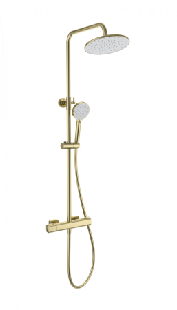 Душевая система с термостатом WONZON & WOGHAND STAY 1, брашированное золото WW-B3051-A- BG
