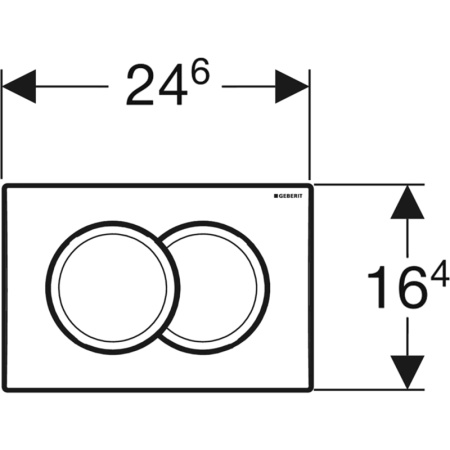 Клавиша смыва Geberit Delta01 115.107.11.1