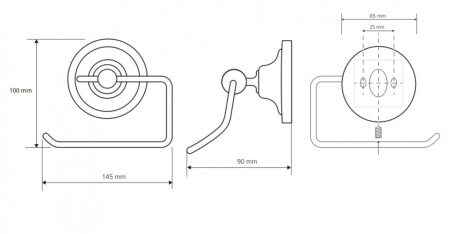 Дежатель туалетной бумаги Bemeta Retro 144312022