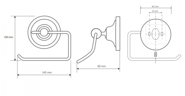 Дежатель туалетной бумаги Bemeta Retro 144312022