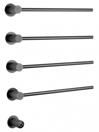 Полотенцесушитель электрический встраиваемый WONZON & WOGHAND MÜNCHEN, темный графит WW-A354-GM