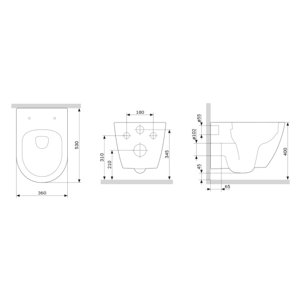 Подвесной унитаз безободковый с сиденьем микролифт Damixa Apollo DX22C1700SC