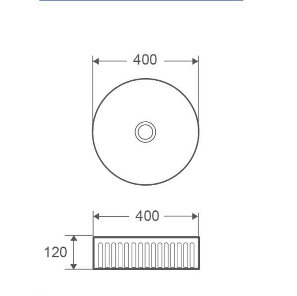 Раковина накладная (40х40) Grossman  GR-3060, белый