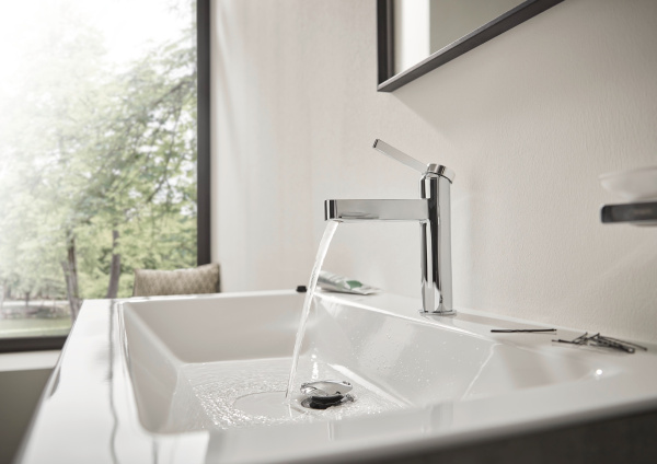 Смеситель для раковины с донным клапаном Push-Open Hansgrohe Finoris 76010000 хром