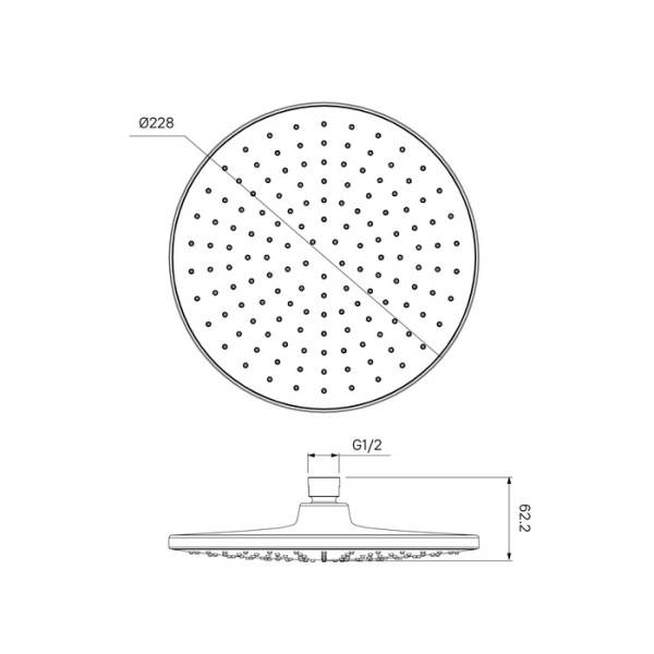 Душевая насадка IDDIS верхняя круглая, хром, Optima Home (OPH22CRi64) Душевая насадка IDDIS верхняя круглая, хром, Optima Home (OPH22CRi64)