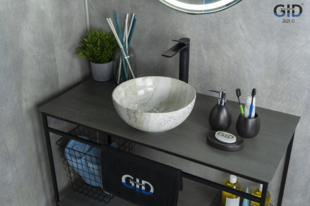 Раковина накладная (32х32) Gid Mnc487