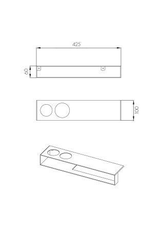 Подставка Aquaton Лофт Урбан 1A255603LQX70