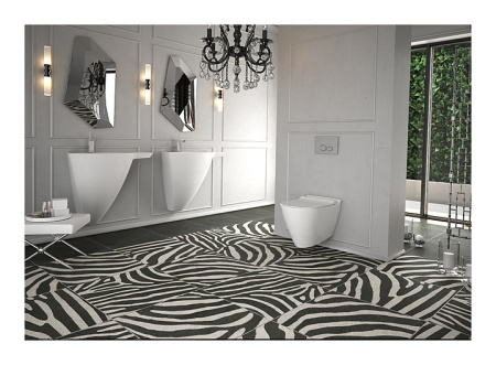 Унитаз подвесной безободковый с функцией биде Bien Mineral MNKA052N1VP1W3000