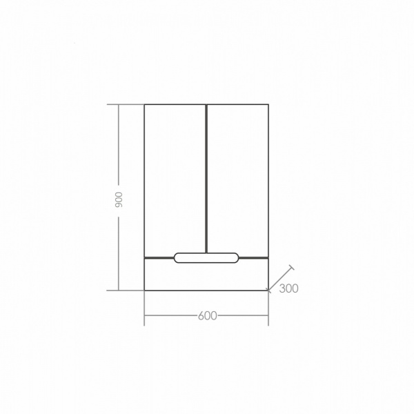 Шкаф подвесной СаНта Лондон  424004