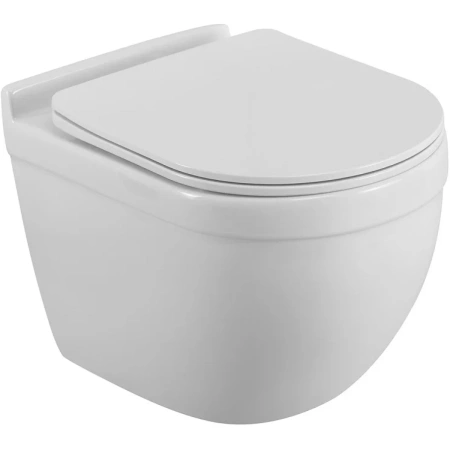 Унитаз подвесной безободковый BelBagno SENSO-TOR BB017CH-TOR/SC с сиденьем микролифт