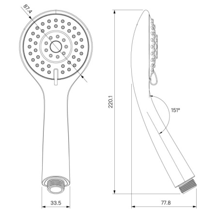 Душевая стойка Milardo Rosco ROSSB1FM06
