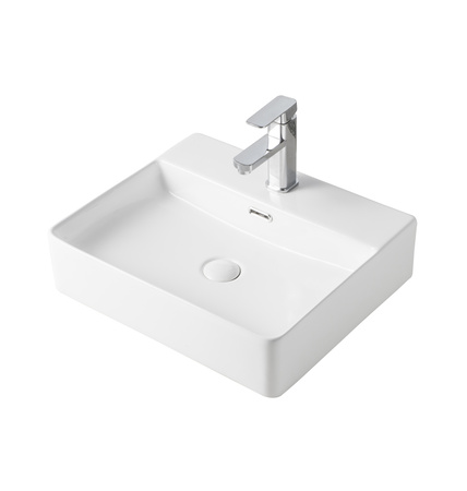 Раковина накладная (50х42) Orange  B04-500W белый глянец