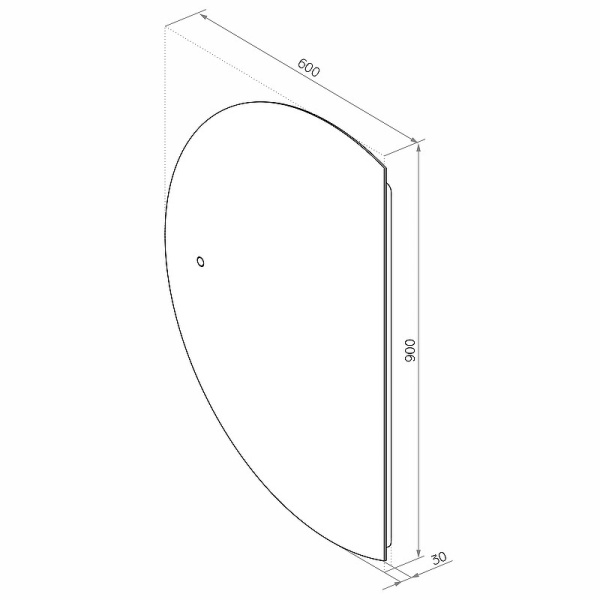 Зеркало с подсветкой (60x80) Continent Jill ЗЛП3564