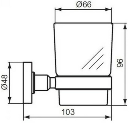 Стакан с держателем Ideal Standard IOM A9121AA