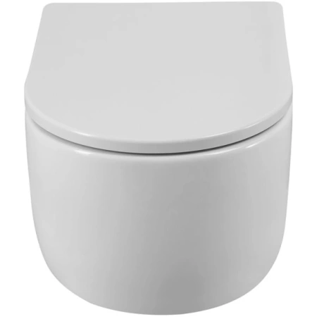 Унитаз подвесной BelBagno Soft BB084CH-TOR/SC безободковый, торнадо, с сиденьем микролифт