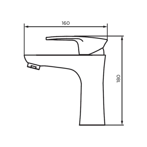 Смеситель для раковины Dorff Alpha D9021000BL Смеситель для раковины Dorff Alpha D9021000BL