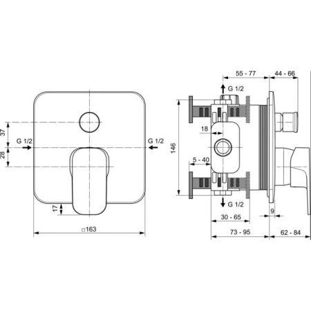 Смеситель для душа Ideal Standard Tesi A6586AA