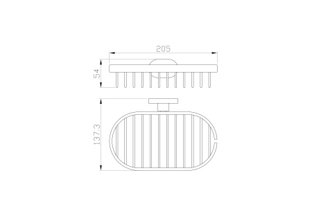 Мыльница с держателем WONZON & WOGHAND FIRST, глянцевое золото WW-8424-LG
