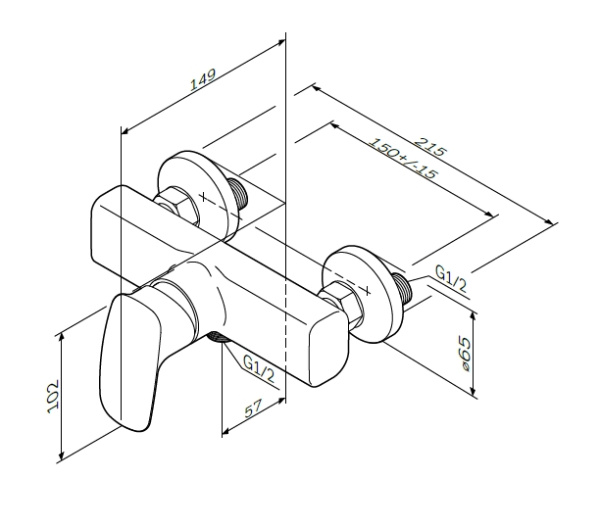 Смеситель для душа Am.Pm Spirit 2.1 F71A20000 Смеситель для душа Am.Pm Spirit 2.1 F71A20000