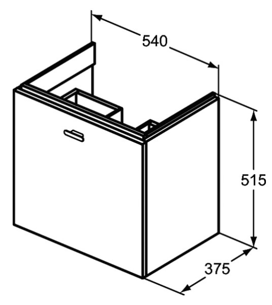 Тумба под раковину Ideal Standard Connect Space 55 см E0313WG
