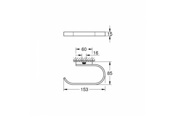 Держатель для туалетной бумаги GROHE Selection 41068 EN0 (41068EN0) никель матовый
