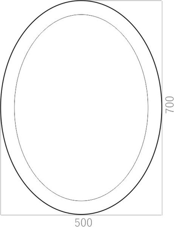 Зеркало (50х70) Silver Mirrors  Алиен LED-00002351