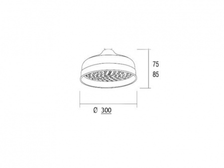 Верхний душ Margaroli L206300OB