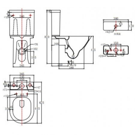 Бачок для унитаза Bravat Cena CY21206W-RUS