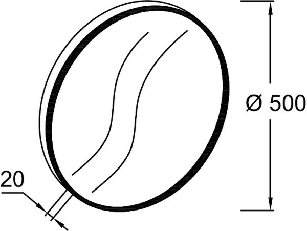 Зеркало Jacob Delafon Odeon Rive Gauche 50 EB1176-CPR