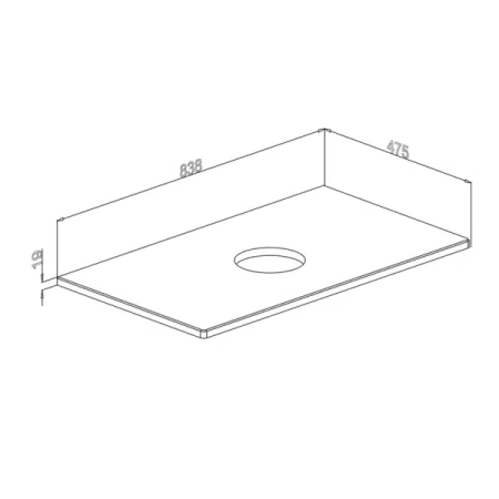 Столешница ASB-Mebel  Белмонти 85 11867